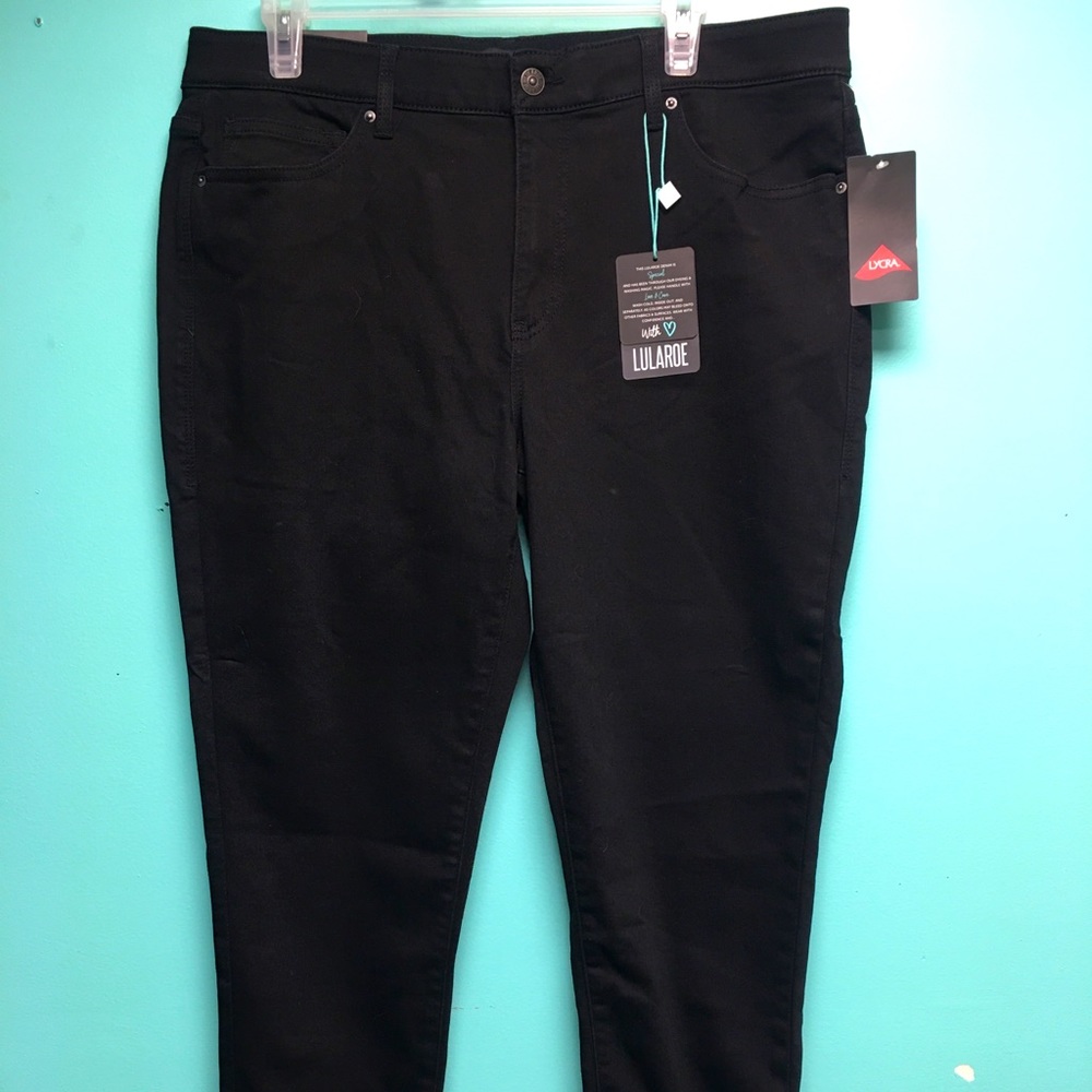 LuLaRoe Skinny Fit Black Jeans size 34 or 16 NWT!